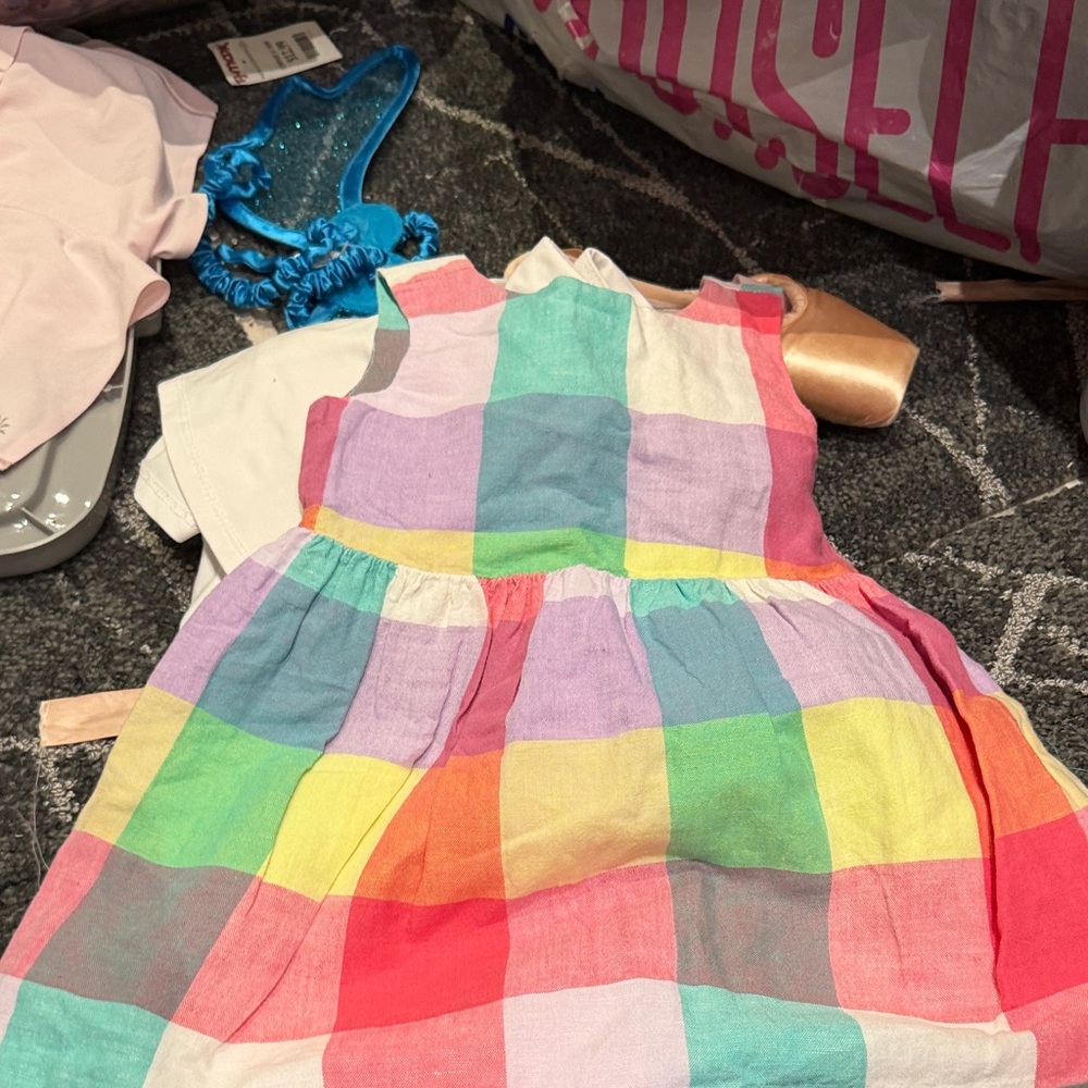 Colorful Checkered Sleeveless Dress